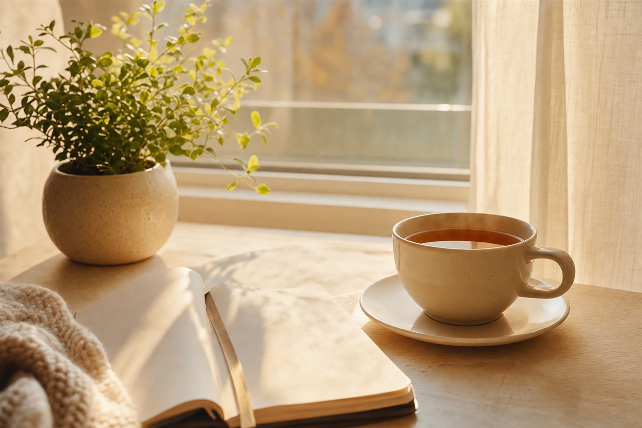 Ruhige Morgenroutine